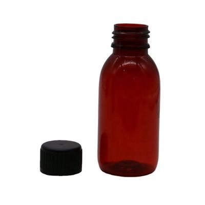 100ml 의료용 구강 액체 약품 용량 컵과 함께 플라스틱 병