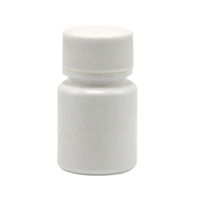 HDPE 원형 20mL 흰색 플라스틱 빈 병 화학 분말 샘플 액체 저장