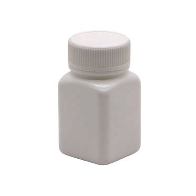 작은 용량 50cc HDPE 비생성 정사각형 플라스틱 병