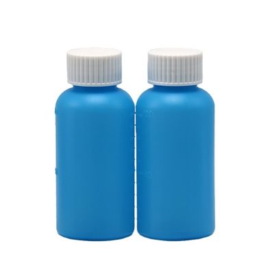 100ml PET 앰버/ 블루 메이플 기침 시럽 CRC 캡과 열 밀폐가 있는 구강 액체 병