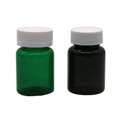 50cc 32mm 목 PET 플라스틱 알약 병 캡슐 병 어린이 저항 캡치 PET 기본 재료