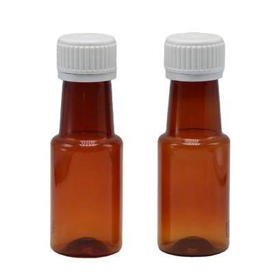 70ml PET 앰버 메이플 기침 시럽 액체 약용 구강 액체 병 용기