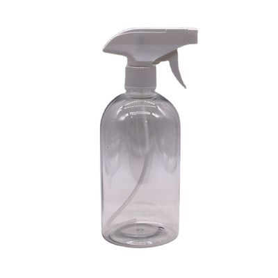 600mL 20OZ PET 스프레이 병 보스턴 둥글 플라스틱 맞춤 색상 펌프 트리거 스프레이 손 세제 병