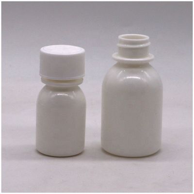 HDPE 플라스틱 타입 60mL/2oz 흰색 불투명 밀폐 된 항 자외선 액체 의약품 용기