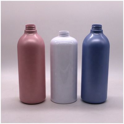 캡 타입 펌프 1000mL 용량 컬러 로션 바디 세척을 위한 둥근 병