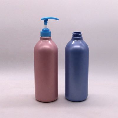 캡 타입 펌프 1000mL 용량 컬러 로션 바디 세척을 위한 둥근 병