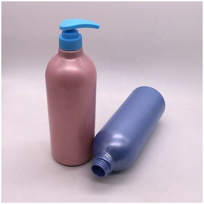 캡 타입 펌프 1000mL 용량 컬러 로션 바디 세척을 위한 둥근 병