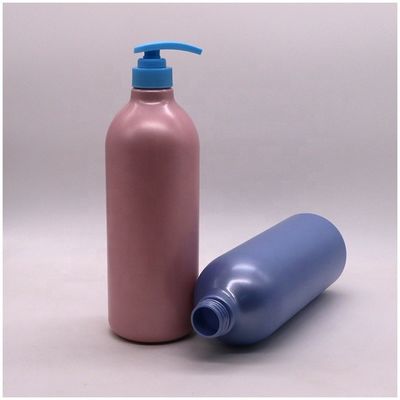 캡 타입 펌프 1000mL 용량 컬러 로션 바디 세척을 위한 둥근 병