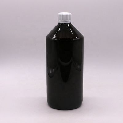 다크 브라운 투명 PET 1000ml 액체 의약품 병