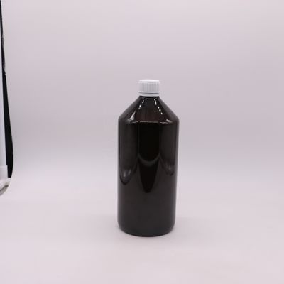 다크 브라운 투명 PET 1000ml 액체 의약품 병