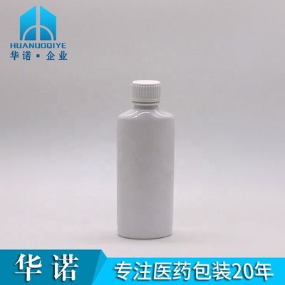 맞춤형 인쇄 PET 구강 세척 병 200mL 흰색 캡과 인쇄 된 캡