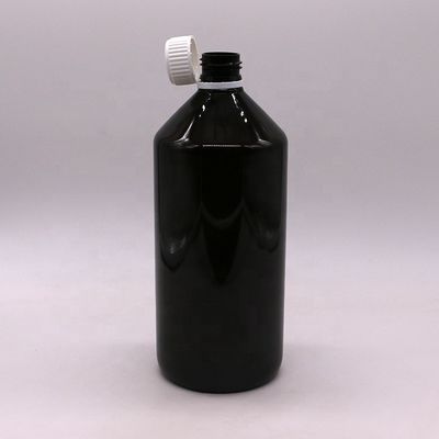 다크 브라운 투명 PET 1000ml 액체 의약품 병