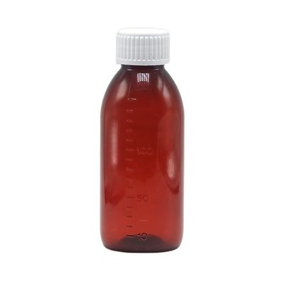 150mL/150cc/5 oz PET 빈 갈색/황색/투명 시럽 병