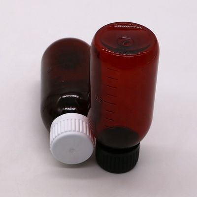 액체 보충용 메이플 시럽을 위한 스크루 캡 100ml PET 스케일 된 병
