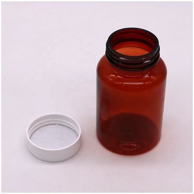 스크루 CAP 투명한 실린더 모양 보충제 의약품 용기 200mL PET 병