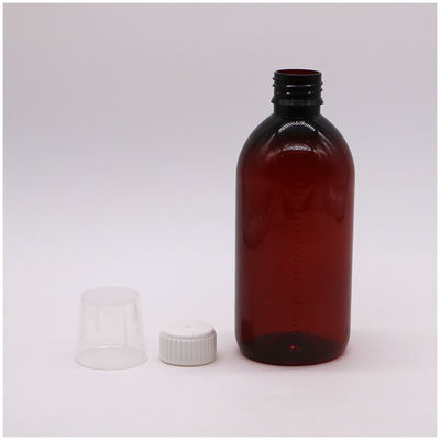 몸소 소재 PET 300ml PET 빈 기침 시럽 병