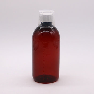 몸소 소재 PET 300ml PET 빈 기침 시럽 병
