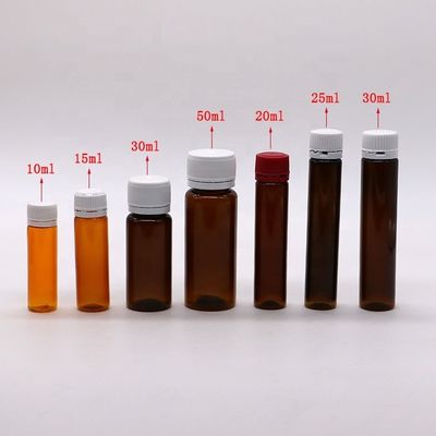 몸소 소재 PET 50ml 플라스틱 액체 병 의약품 포장 및 구강 액체