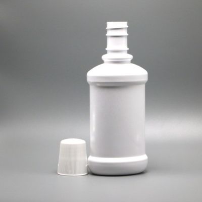 긴 목 PET 플라스틱 구강 세척 병 250mL 빈 흰 구강 세척 포장