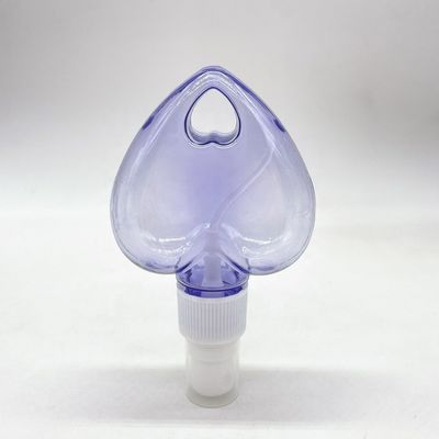 PET 심장 / 잎 모양 플라스틱 스프레이 병과 매달린 키 체인 목걸이 재료 PET