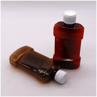 사용자 정의 색상 250ml PET 액체 구강 세척 플라스틱 병 밀폐 유형 스크루 CAP