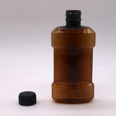 사용자 정의 색상 250ml PET 액체 구강 세척 플라스틱 병 밀폐 유형 스크루 CAP