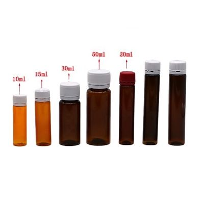 변조 방지 10ml/15ml/20ml/30ml/50ml 주유 보충제를 위한 구강 의료용 플라스틱 병