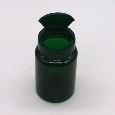 PET 150ml 병 넓은 입 플라스틱 빈 병 5oz 캡슐 컨테이너 플립 캡