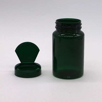 PET 150ml 병 넓은 입 플라스틱 빈 병 5oz 캡슐 컨테이너 플립 캡