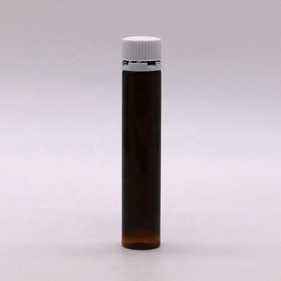 식품 등급 25ml/25cc 슬림 부드러운 앰버/커피 플라스틱 구강 액체 병