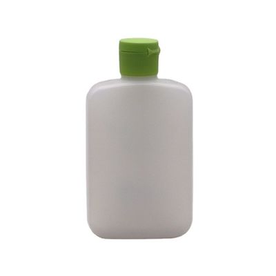 120ml HDPE 평면 사각형 화장품 병 사용자 지정 색상과 나선형 플립 오버 뚜??