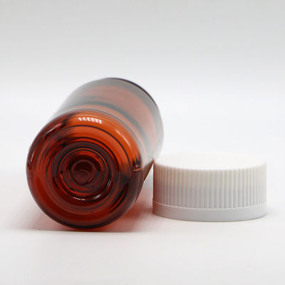 스크루 CAP 150ml 브라운 PET 병 플라스틱 액체 보충제 및 어린이 안전 뚜??