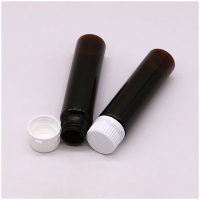 20ML/20CC 슬림 부드러운 앰버 플라스틱 구강 액체 병