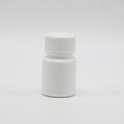 HDPE 원형 20mL 흰색 플라스틱 빈 병 화학 분말 샘플 액체 저장