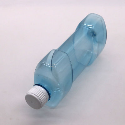 스크린 프린팅 500ml PET 독특한 모양 액체 구강 세척 스크루 캡과 플라스틱 병