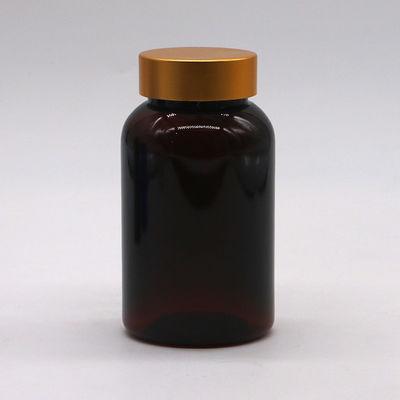 산업용 160ML PET 럭셔리 골든 캡 플라스틱 병 물고기 기름/캡슐/약/꿀