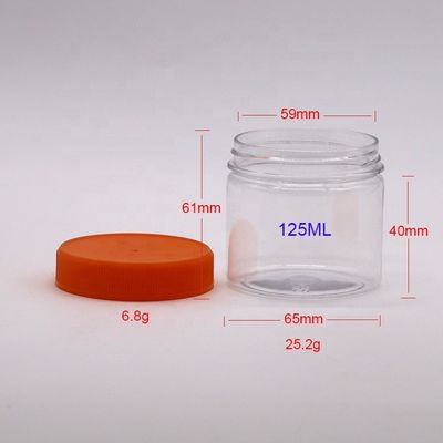 슬라이드 와 화장품 을 보관 하기 위한 편리한 넓은 입 의 PET 플라스틱 용기