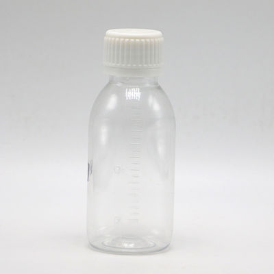 100ml 둥근 메이플 기침 시럽 액체 병 스크루 캡과 열 밀폐 무료 샘플