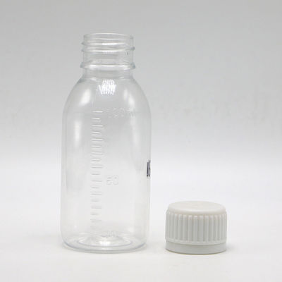 100ml 둥근 메이플 기침 시럽 액체 병 스크루 캡과 열 밀폐 무료 샘플