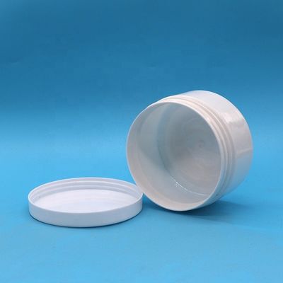 플라스틱 캡 재료 8oz 사용자 지정 플라스틱 잔 둥근 모양 뚜?? 이 있는 넓은 입 용기