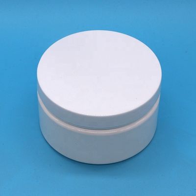 플라스틱 캡 재료 8oz 사용자 지정 플라스틱 잔 둥근 모양 뚜?? 이 있는 넓은 입 용기