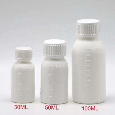 30mL / 50mL / 100mL PP 백색 액체 약병 병
