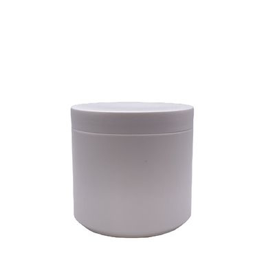 자외선 방지 350ml HDPE 물질 화장품 크림용 플라스틱 항아리 사용자 정의 로고 흰색