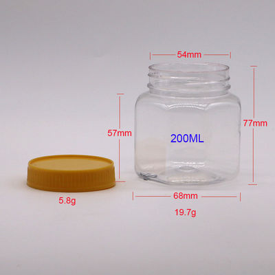 견과류 핵을 위한 200ml PET 팔각형 식품 병