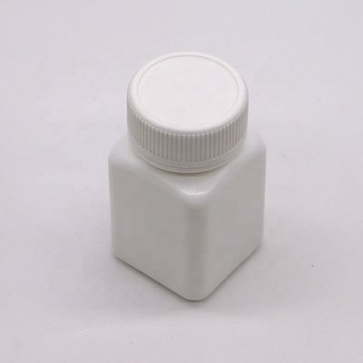 작은 용량 50cc HDPE 비생성 정사각형 플라스틱 병