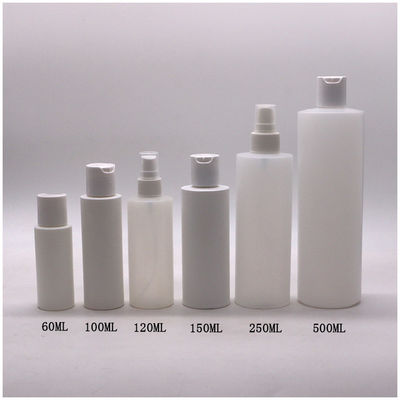 대량 알코올 스프레이용 HDPE 평면 어깨 스프링클러 병 100ml