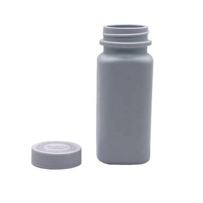 120cc HDPE 사각형 약품 등급 플라스틱 알약 캡슐 태블릿 약물용 재충전 병