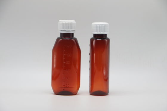 스크루 CAP 120mL 애버 타원형 약국 용기 어린이 안전 캡과 메이플 시럽