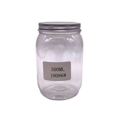 500ml PET 견과류 커널 알루미늄 뚜?? 이 있는 과자 병