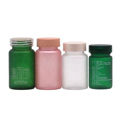 100cc PET Frosted Plastic 약약 병 어린이 안전 캡 사용자 정의 색상